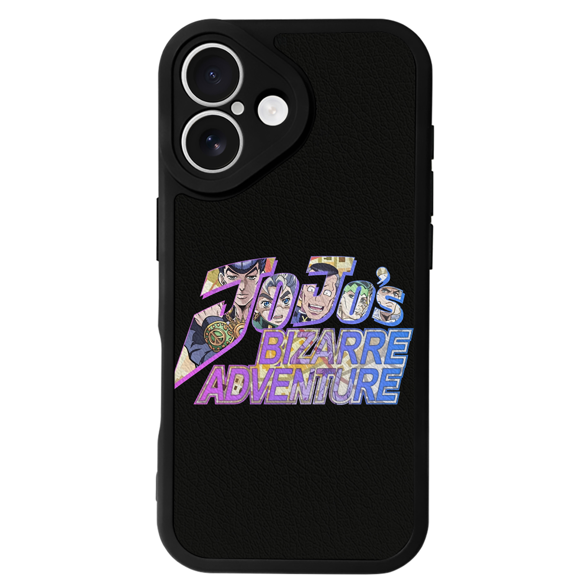 （画像用） ジョジョの奇妙な冒険 JoJo's Bizarre Adventure 【iPhone 16シリーズ対応】シリコンスマホケース（レザー調） 材質：シリコン